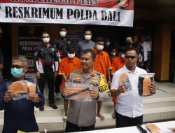 Polda Bali Ringkus Tiga Pelaku Tindak Pidana Pencurian Kendaraan Bermotor